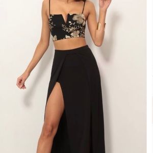 lucy in the sky top & skirt set